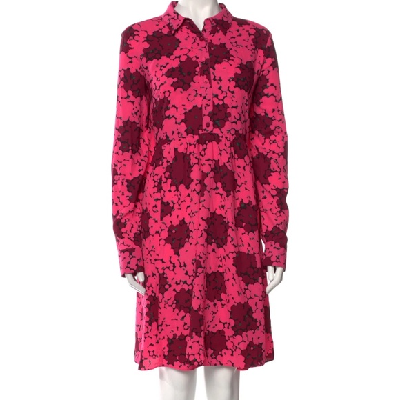 Kate Spade Pink Bubble Dot Smocked Dress - size 14 - Picture 8 of 9